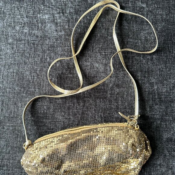 Whiting & Davis Vintage Gold Cocktail Purse - Picture 3 of 4